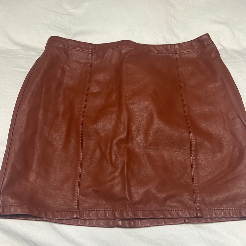 Forever, 21 skirt, leather